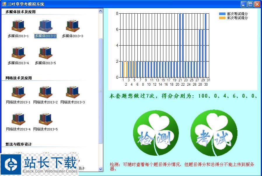 三叶草山东省高中信息技术学业水平考试模拟系统 v4.0.7