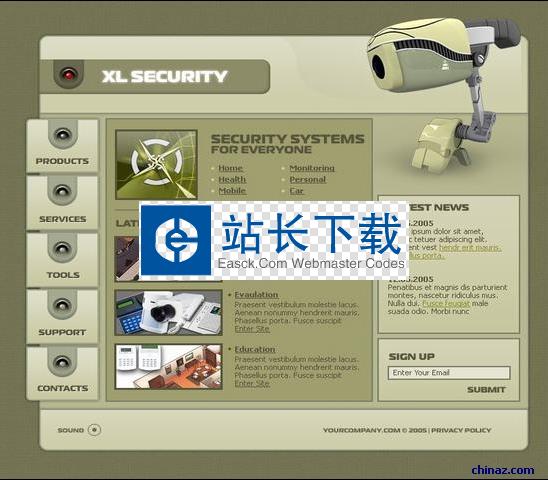 TemplateMonster 简实模板