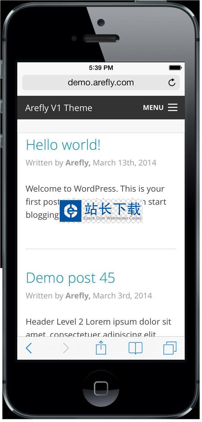 Arefly wordpress主题