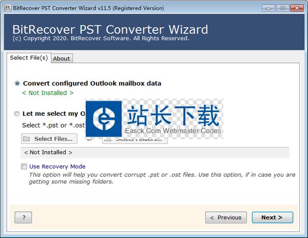 PST格式转换器(BitRecover PST Converter Wizard)