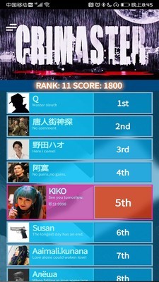 侦探排行榜 侦探排行榜