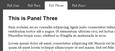一款用CSS3制作简单大气淡入淡出Tab菜单