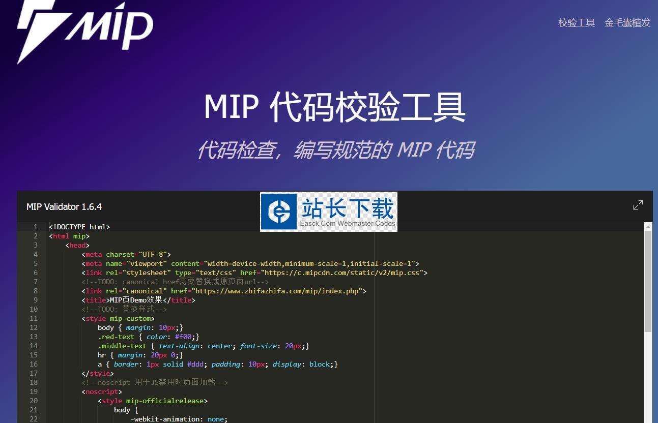 MIP代码规范校验工具