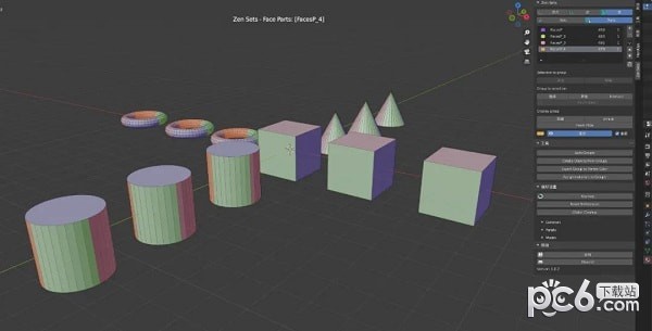 Zen Sets(建和管理网格元素顶点组Blender插件)