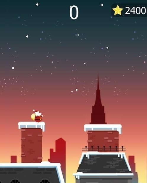 圣诞老人房顶跑 圣诞老人房顶跑