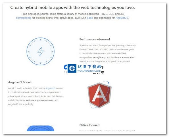 ionic HTML5 移动应用框架 v6.5.6