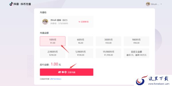 电脑版抖音在哪儿充值抖币_抖音的抖币是干什么用
