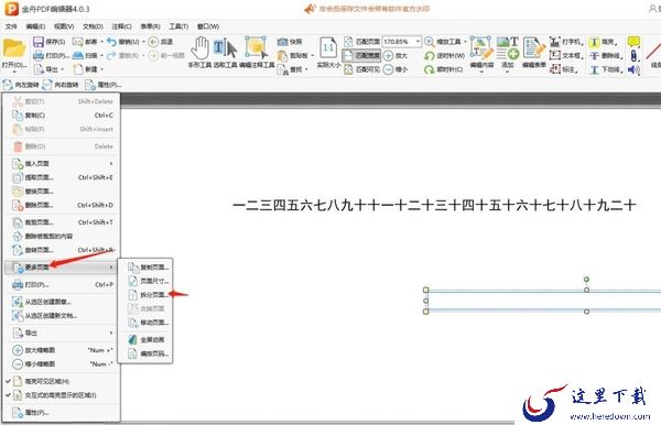 金舟PDF编辑器支持拆分页面吗_金舟PDF编辑器如何拆分页面