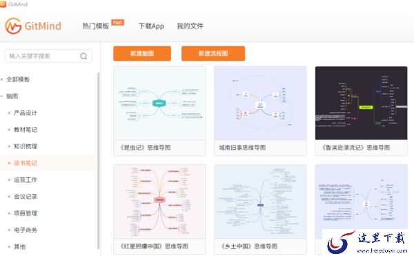 怎样在Gitmind里使用模板及对模板进行编辑