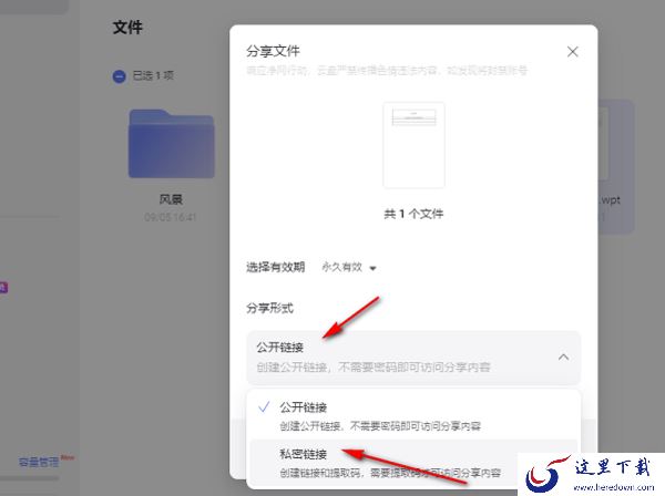 阿里云盘分享文件有效期怎么设置成永久_文件链接形式怎么选择