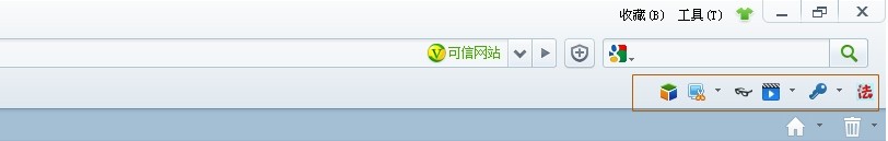 360安全浏览器如何在浏览器上不显示扩展应用的名称