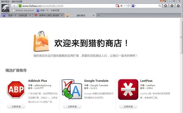猎豹浏览器支持丰富Chrome插件的商店吗 猎豹浏览器支持丰富Chrome插件的商店吗