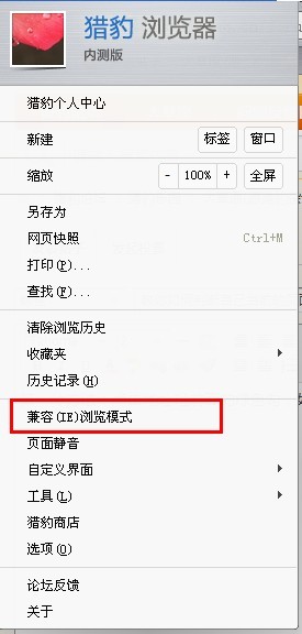 猎豹浏览器如何判断当前页面使用的是什么浏览模式 猎豹浏览器如何判断当前页面使用的是什么浏览模式