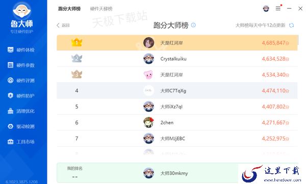 鲁大师跑分排行榜在哪查看_为什么分数足够高没有在榜单中