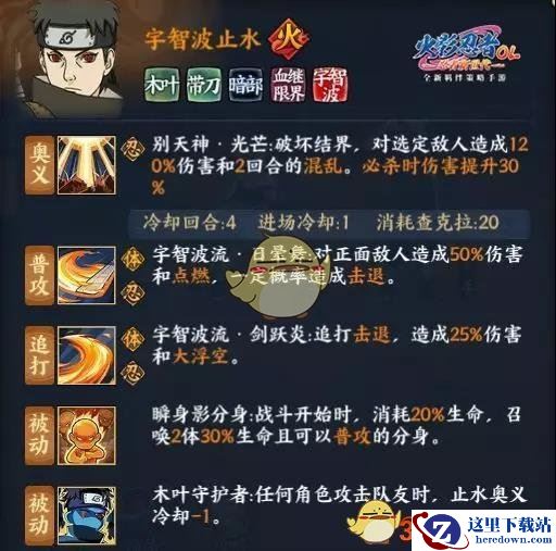 《火影忍者OL》宇智波止水性能分析