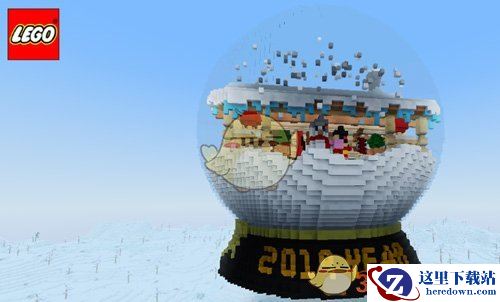 《乐高无限》建筑地图玻璃内的木屋