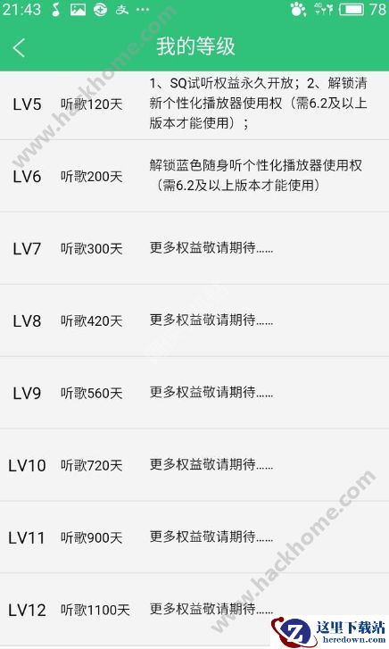 手机QQ音乐听歌等级有什么用 听歌等级特权有哪些图片3