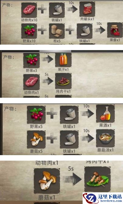 《王牌战争：文明重启》食谱大全介绍