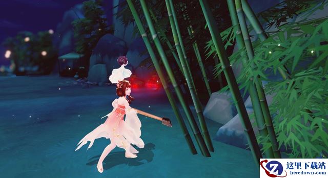 垂钓戏鱼莲溪畔 花与剑闲趣正自在