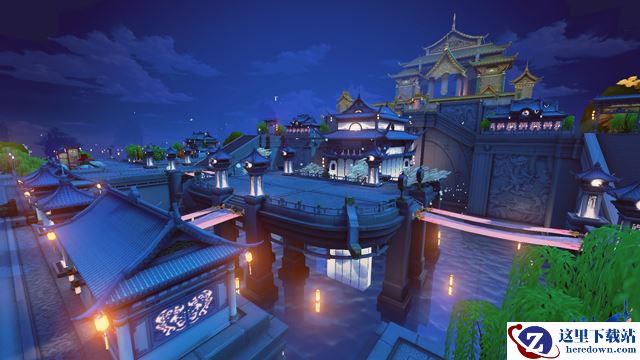 烟雨长安，情绘纸伞 花与剑制一伞携一人漫步街巷