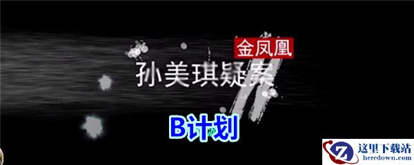 《孙美琪疑案-金凤凰》三级线索——B计划