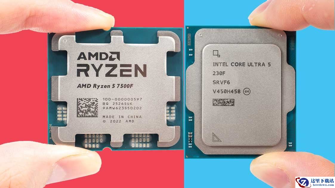 千元级处理器对决! 锐龙5 7500F和酷睿Ultra 5 230F处理器对比测评