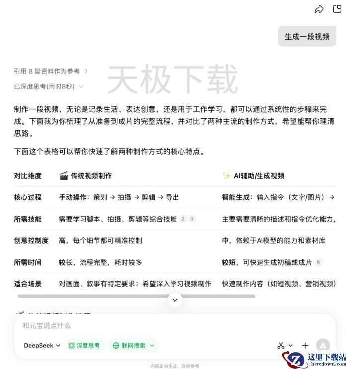 腾讯元宝支持生成视频吗_腾讯元宝支持生成视频吗