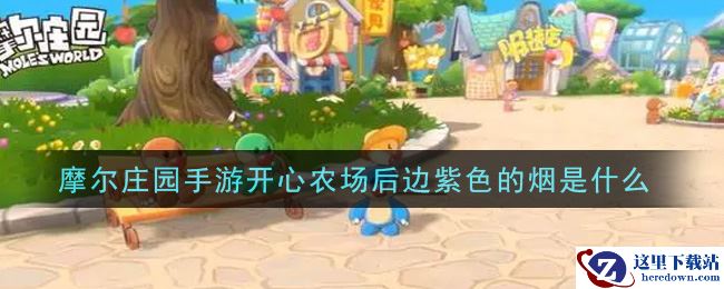 摩尔庄园手游开心农场后边紫色的烟是什么